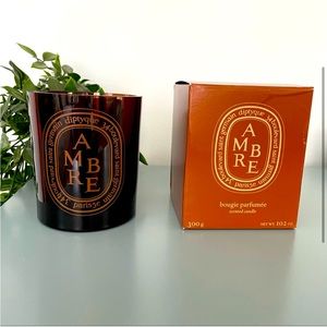 Diptyque Ambre large colored jar with box